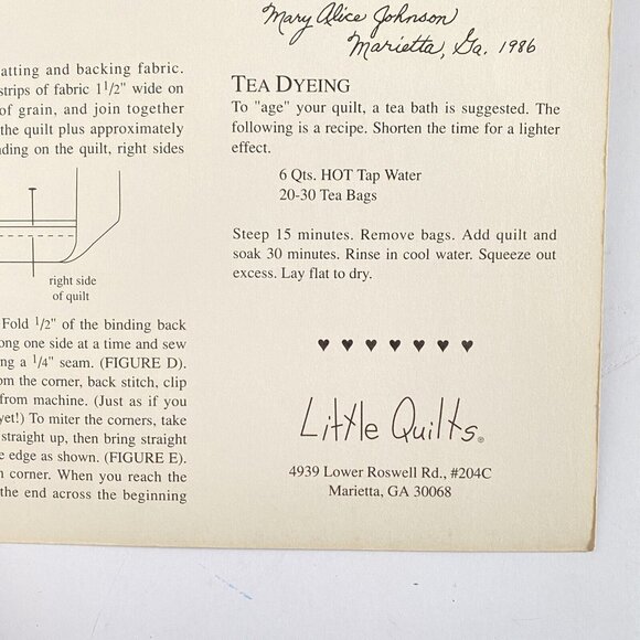 American Crib Quilts Inspirations 19th Century Remember Me Pattern Book Applique - Picture 5 of 6